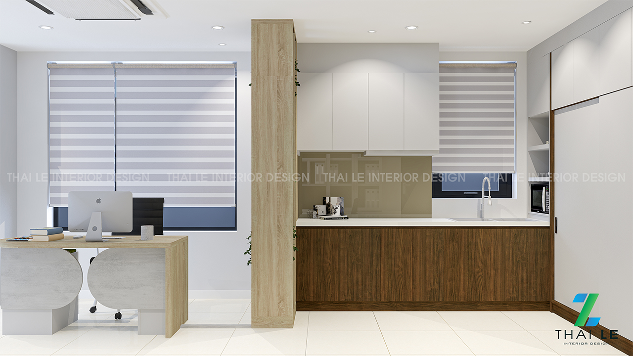 Thiết kế nội thất văn phòng Central Premium Q8 - B1120 - 49m2